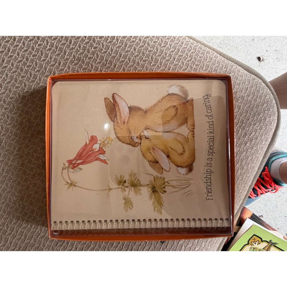 Office | Vintage Hallmark Cuddlebunnies Address Book Bunny Rabbit ...